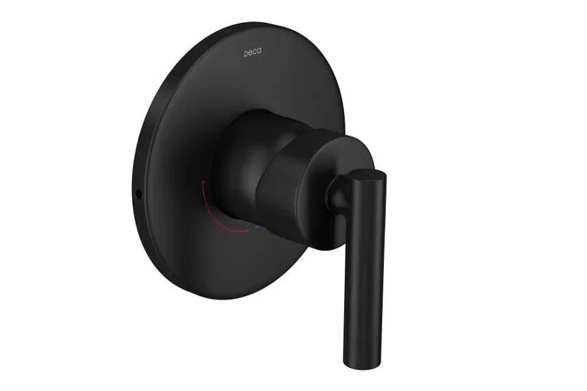 Acabamento de Monocomando de Chuveiro para Alta e Baixa Pressão Black Matte Deca Beta