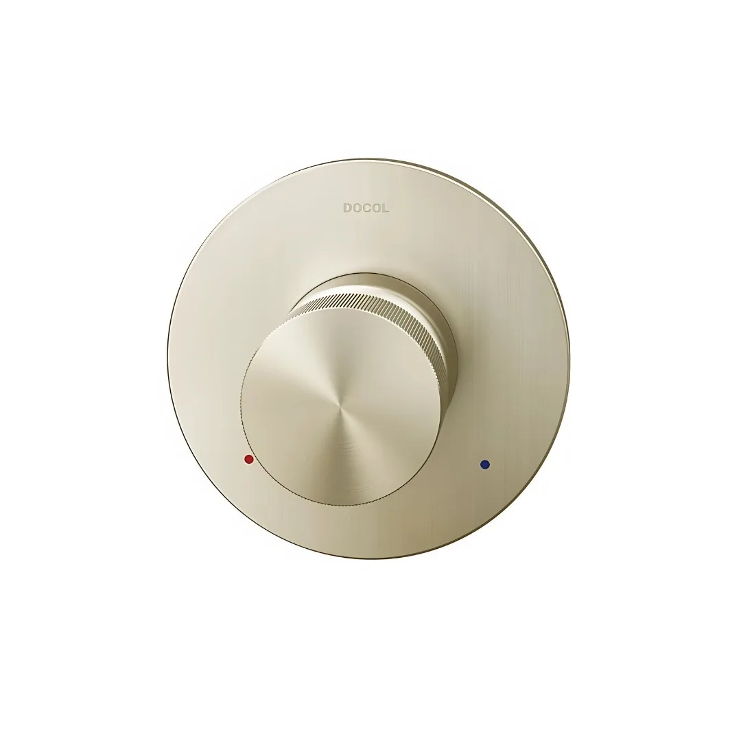 Acabamento monocomando para chuveiro e ducha higiênica 1/2" Docol Mix&Match níquel escovado