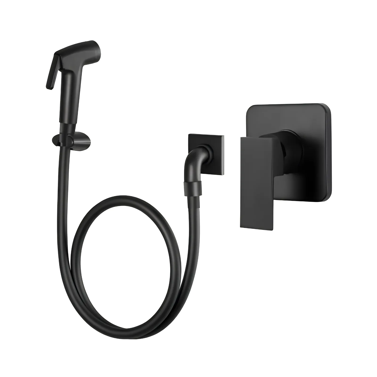 Acabamento Monocomando C/Ducha Higiênica 2996 52 - Preto Matte Meber Axiom Slim