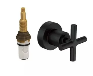 Acabamento Deca Duna Classic 64 Black Matte Base Registro Mvr
