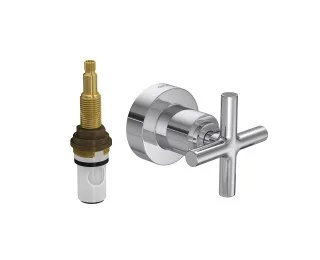 Acabamento Deca Duna Classic 64 Cromado Base Registro Mvr