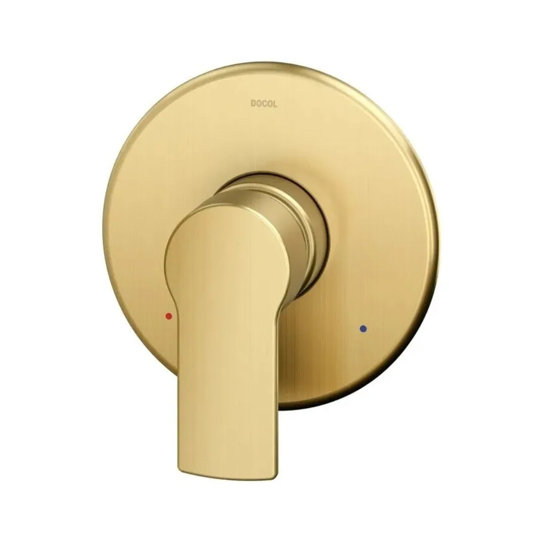Acabamento Monocomando Ouro Escovado Docol Argon 1/2"