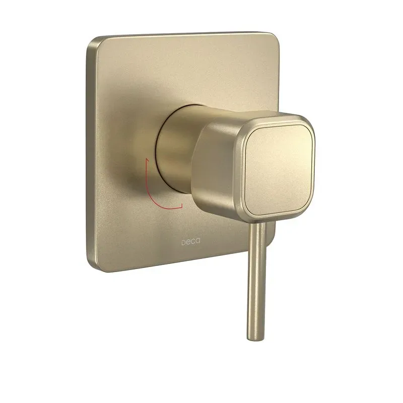 Acabamento Monocomando Quadrado para Chuveiro Deca You Summer Gold