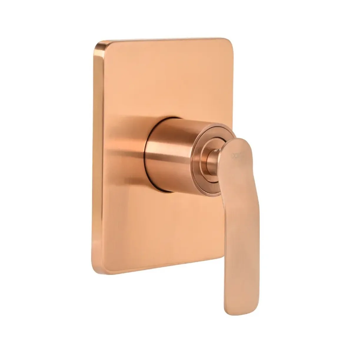 Acabamento Monocomando para Registro de Chuveiro Brushed Rose Gold Doka Rainbow Base Deca