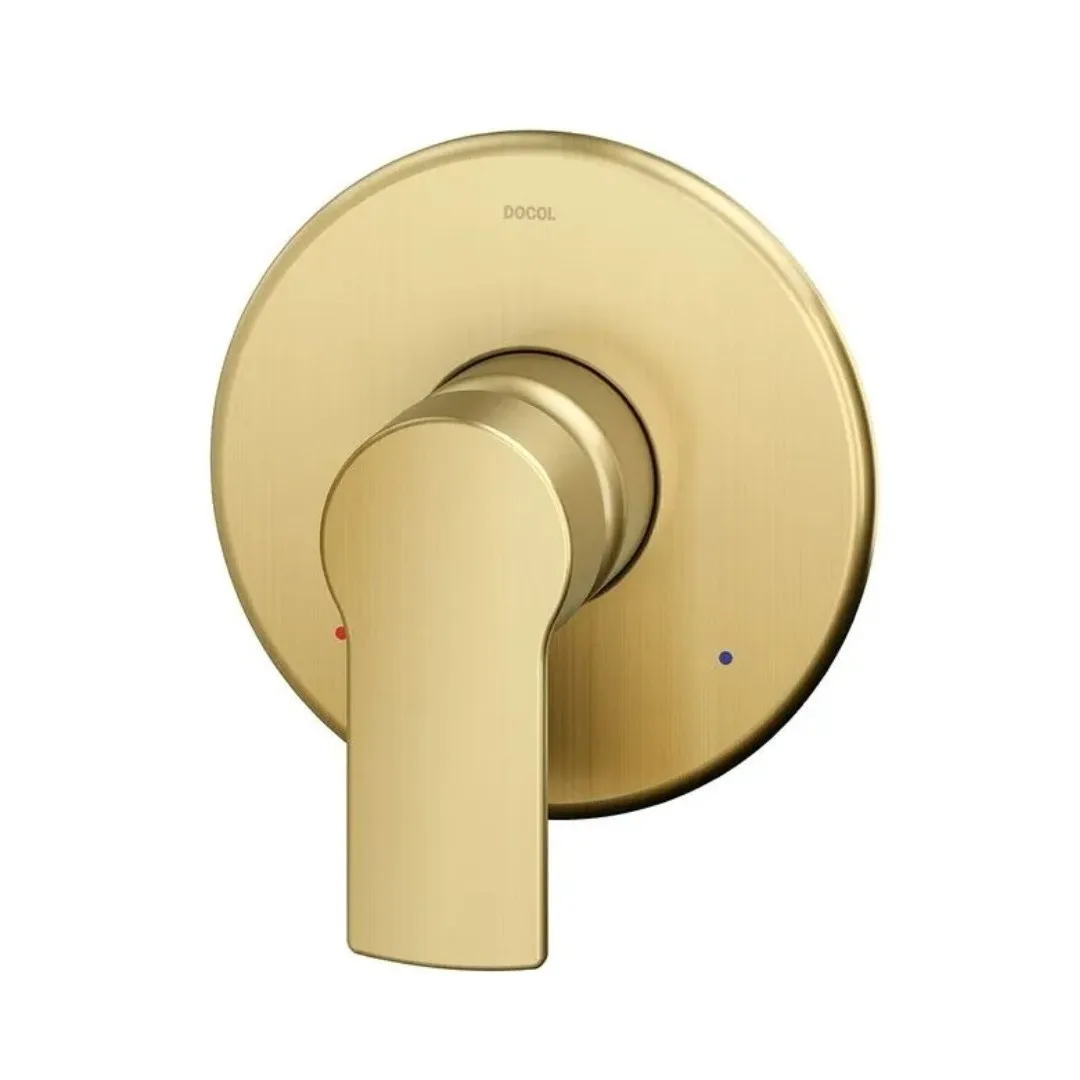 Acabamento Monocomando Ouro Escovado Docol Argon 3/4"