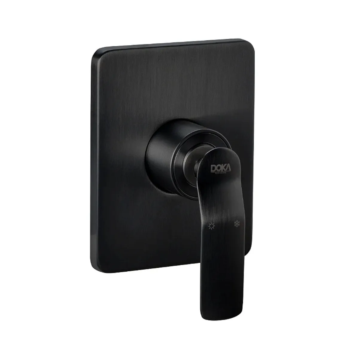 Monocomando Para Chuveiro Doka Rainbow Matt Black