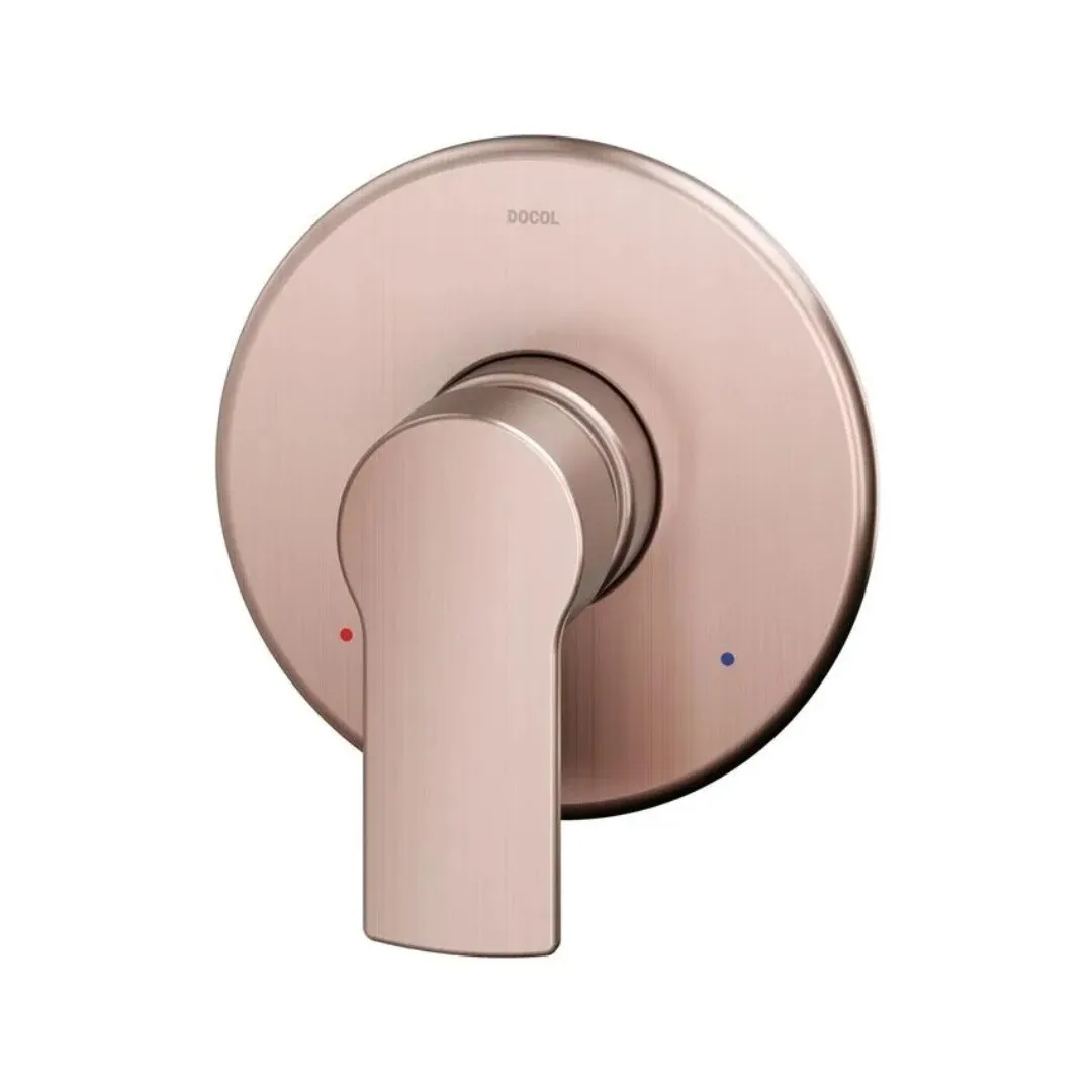 Acabamento Monocomando Para Registro Cobre Escovado Docol Argon