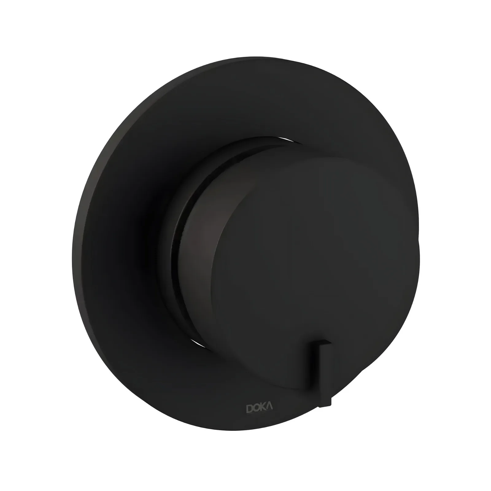 Acabamento para Monocomando de Alta Pressão e Ducha Higiênica Matt Black Doka Quantum
