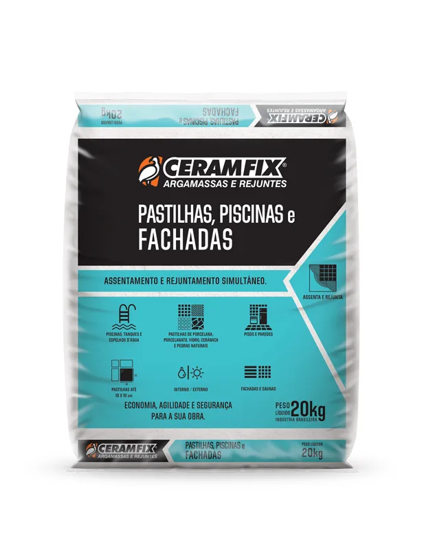 Argamassa Ceramfix Past. Pscina/facha 20 Kg Autofugante
