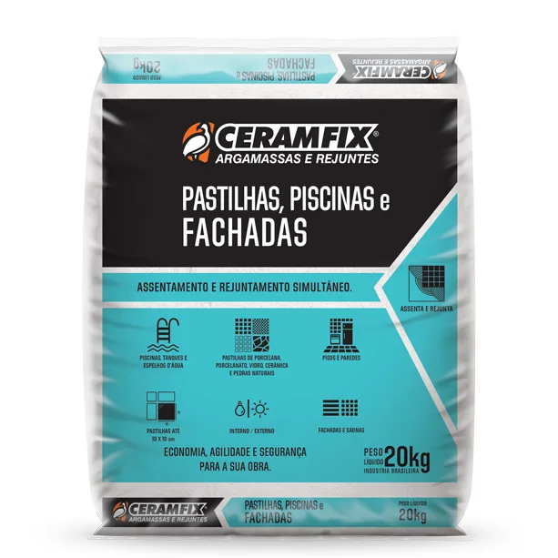 Argamassa Ceramfix Pastilha/Piscina/Fachada 20 Kg Autofugante