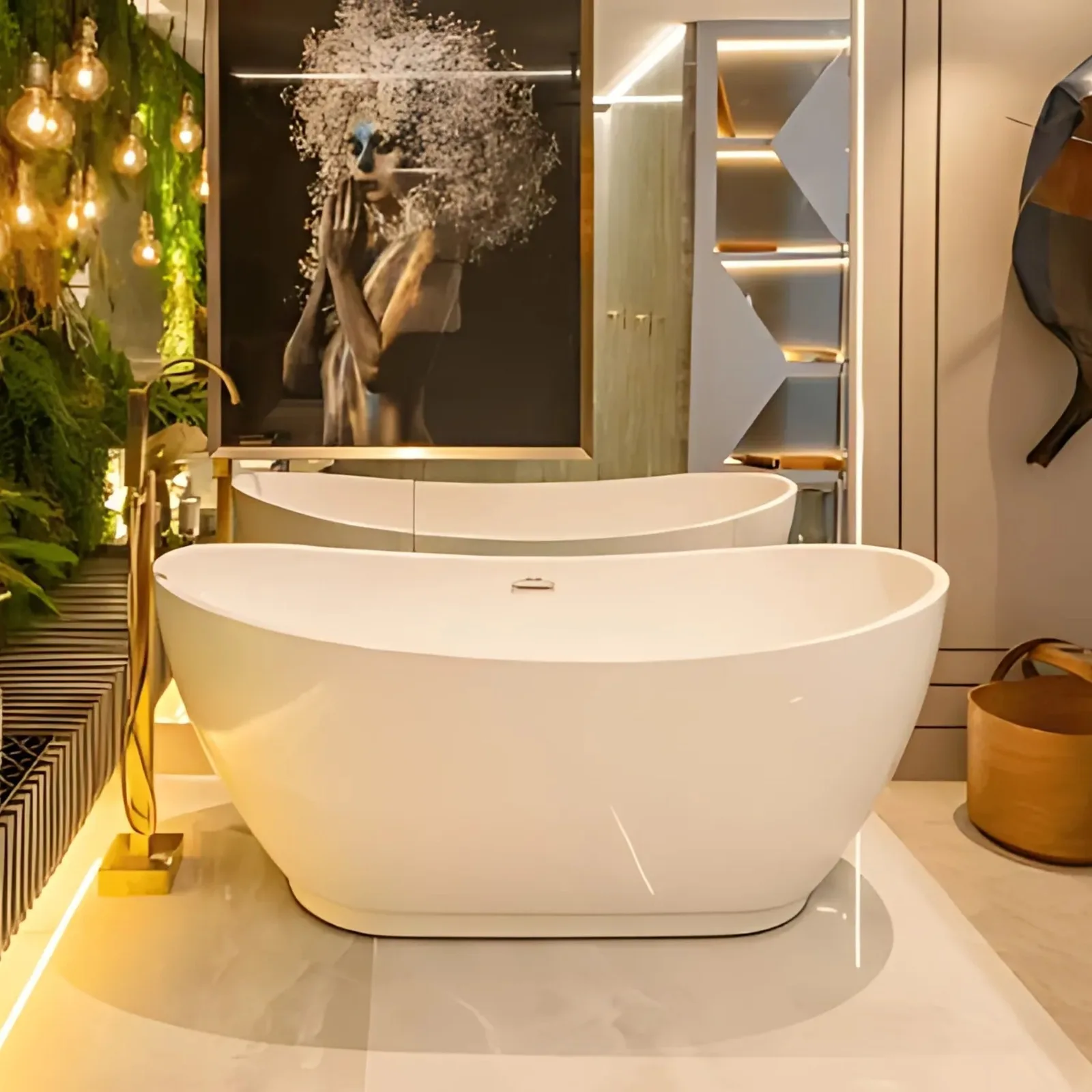 Banheira Sem Hidromassagem Axell Avolto 1,58x0,72 Branco Acrílico