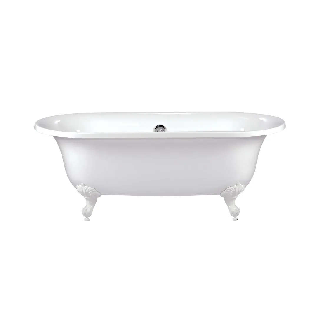 Banheira De Imersão Sem Hidromassagem Immersi Devon 173x78 Branca Pés Branco