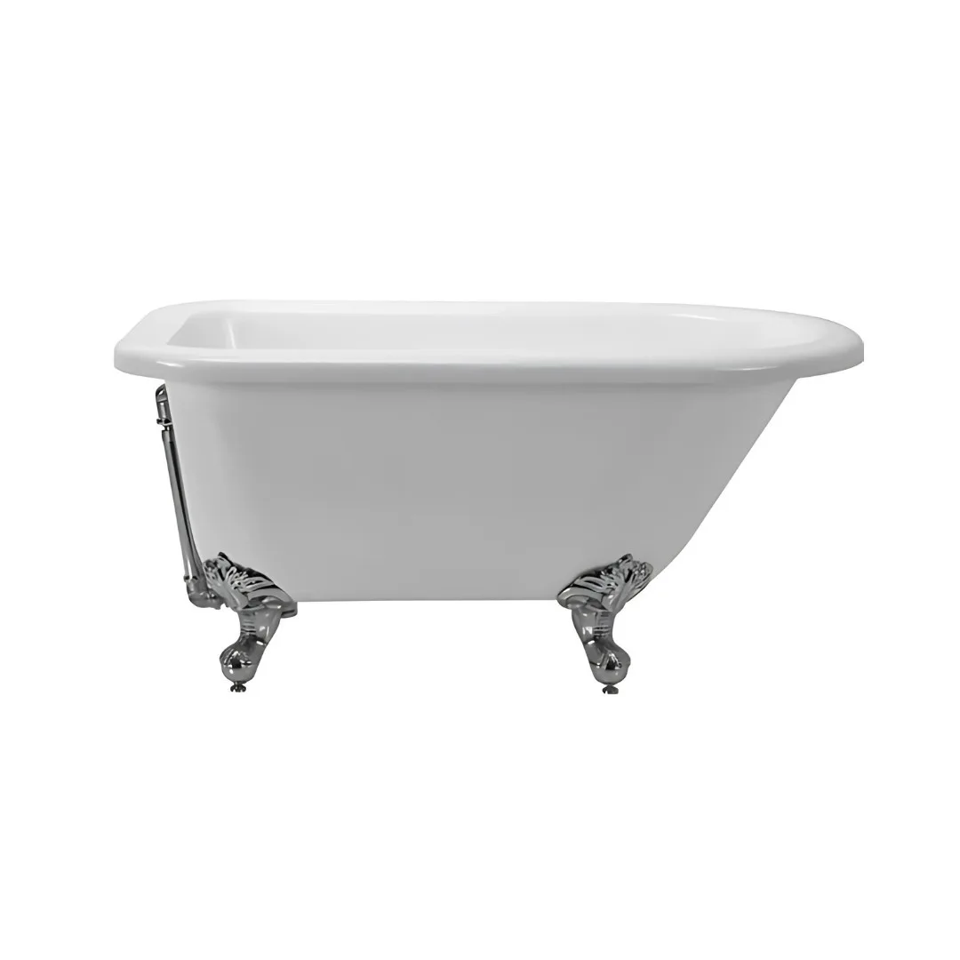 Banheira De Imersão Sem Hidromassagem Immersi Florian 135x74x64 Pé Cromado