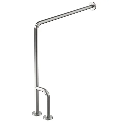 Barra Apoio Docol 80cm Inox Escovado Piso Lateral Direita