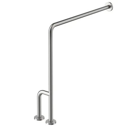 Barra Apoio Docol 80cm Inox Escovado Piso Lateral Esquerda