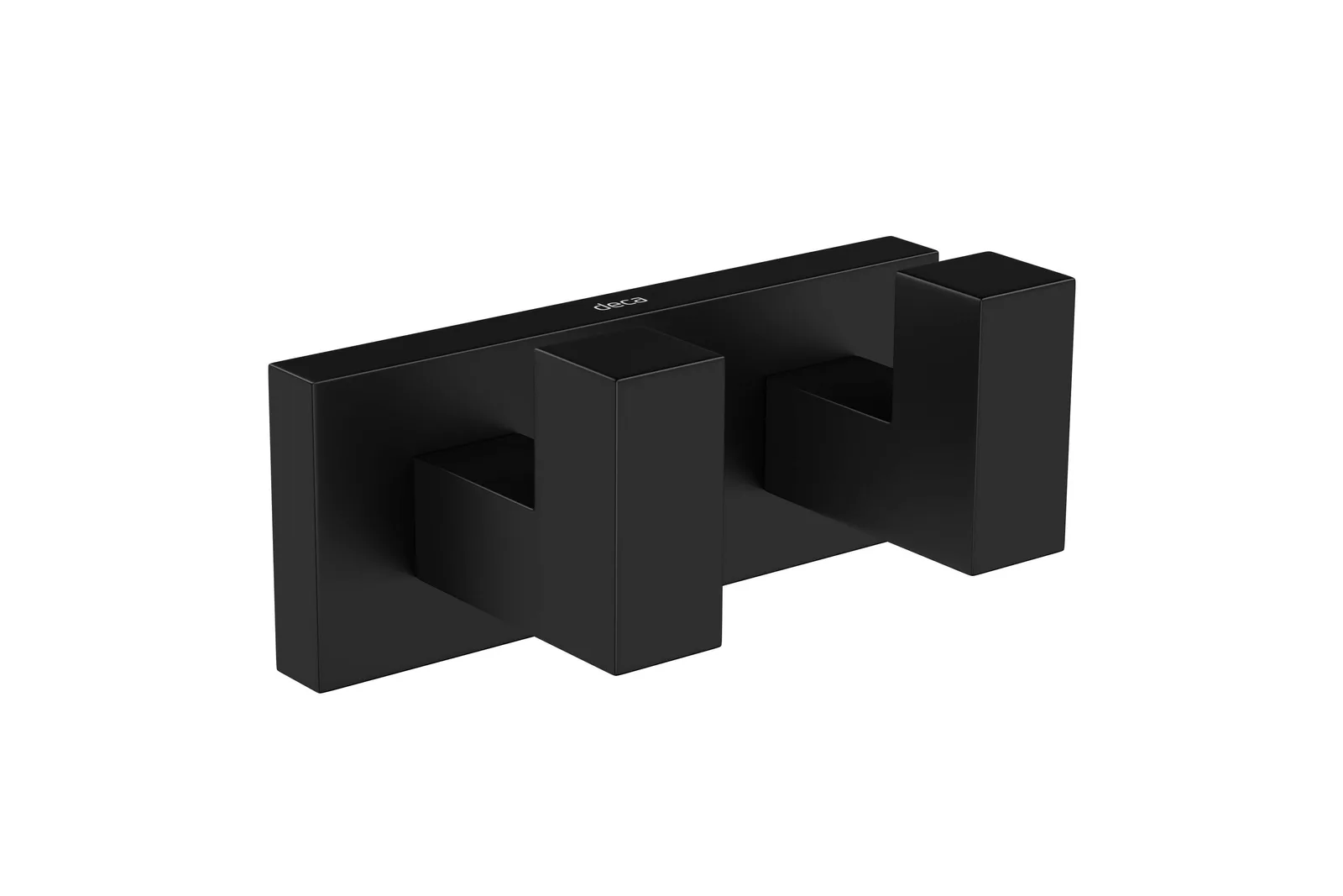 Cabide Deca Quadratta Black Matte Duplo 2062.BL83.MT