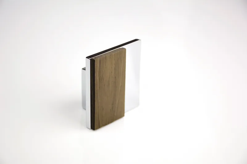 Cabide Zen Oriente Wood Cromado Pr0021