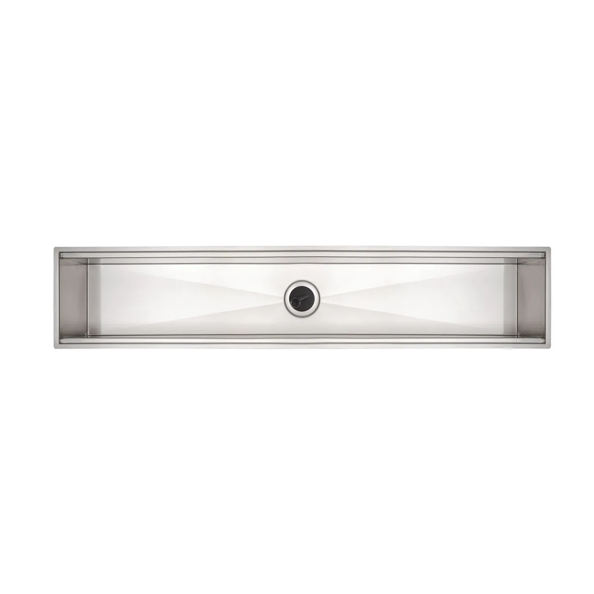 Canal Organizador em Aço Inox para Sobrepor com Acabamento Acetinado 90x18 cm Tramontina