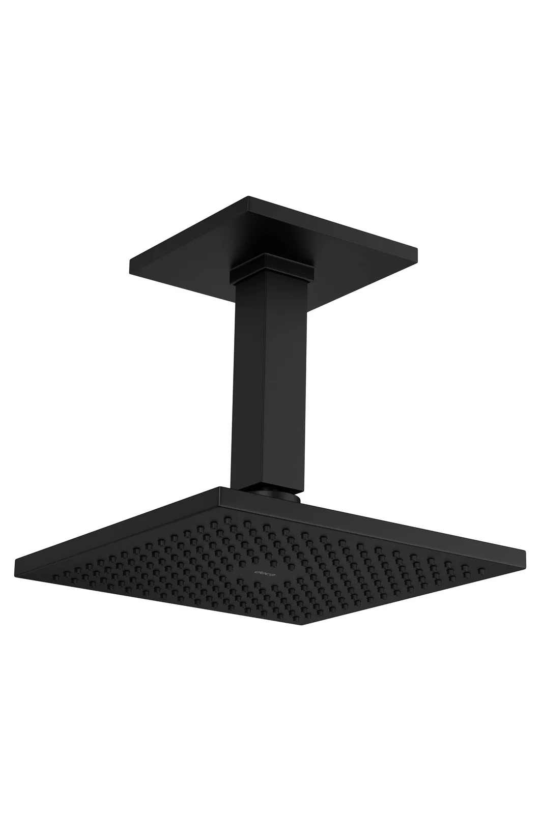 Chuveiro Deca Quadrado Black Matte 1992 com Tubo Teto
