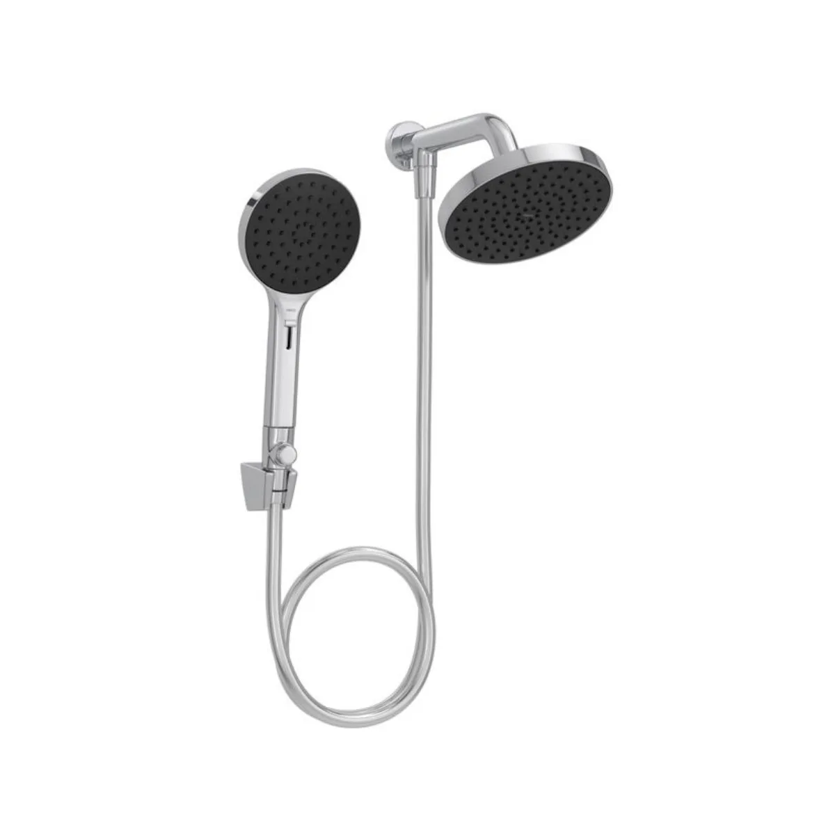 Chuveiro Redondo de Parede Deca Flex Plus 16cm com Desviador Cromado