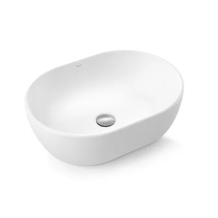 Cuba de Apoio para banheiro Oval 48x35 Branca Docol