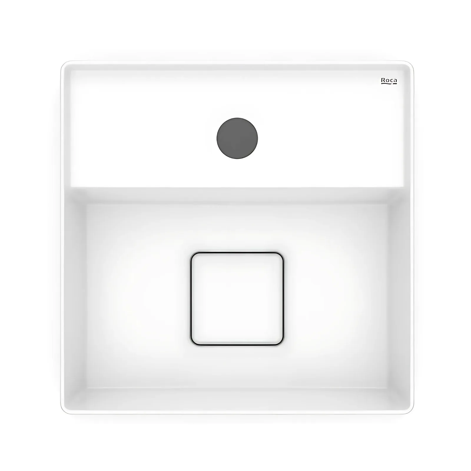 Cuba de Apoio com Mesa Quadrada 30x30cm para Banheiro Branca Roca Terra