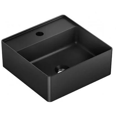Cuba de Apoio com Mesa Quadrada 35x35cm para Banheiro Noir Roca Platinum