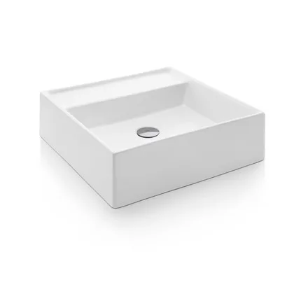 Cuba de Apoio com Mesa Quadrada 41x41cm para Banheiro Branca Docol