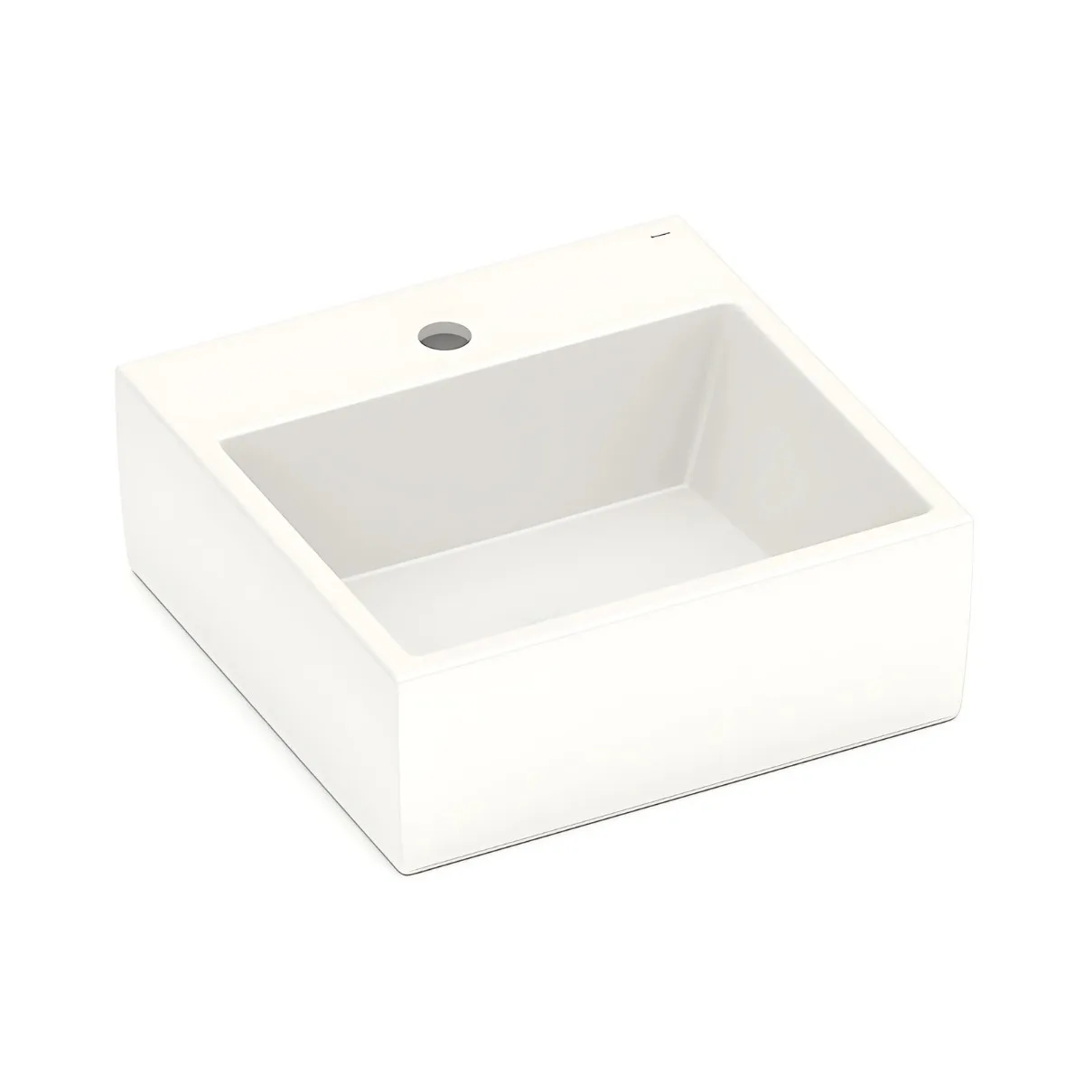 Cuba de Apoio com Mesa Quadrada 41x41cm para Banheiro Beige Roca Loft