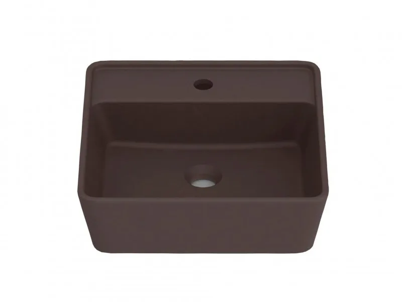 Cuba de Apoio com Mesa Quadrada 42x42cm para Banheiro Café Roca Optica