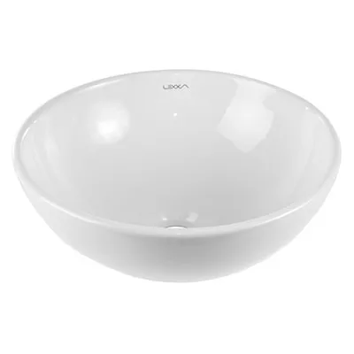 Cuba de Apoio Redonda 32,5cm para Banheiro Branca Lexxa Bagno