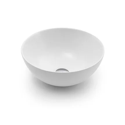 Cuba de Apoio Redonda 32cm para Banheiro Branca Docol