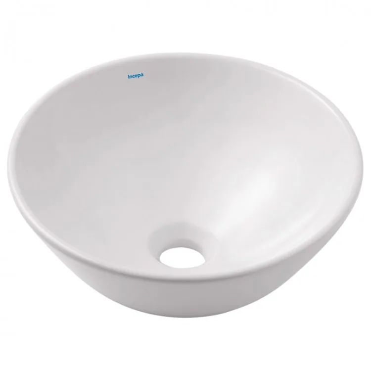 Cuba de Apoio Redonda 35cm para Banheiro Branca Roca Loft