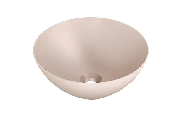 Cuba de Apoio Redonda 35cm para Banheiro Champagne Roca Platinum