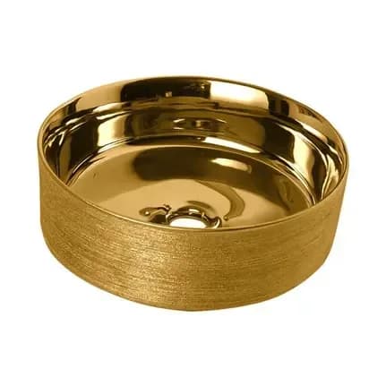 Cuba de Apoio Redonda 37cm para Banheiro Gold Lexxa Bagno