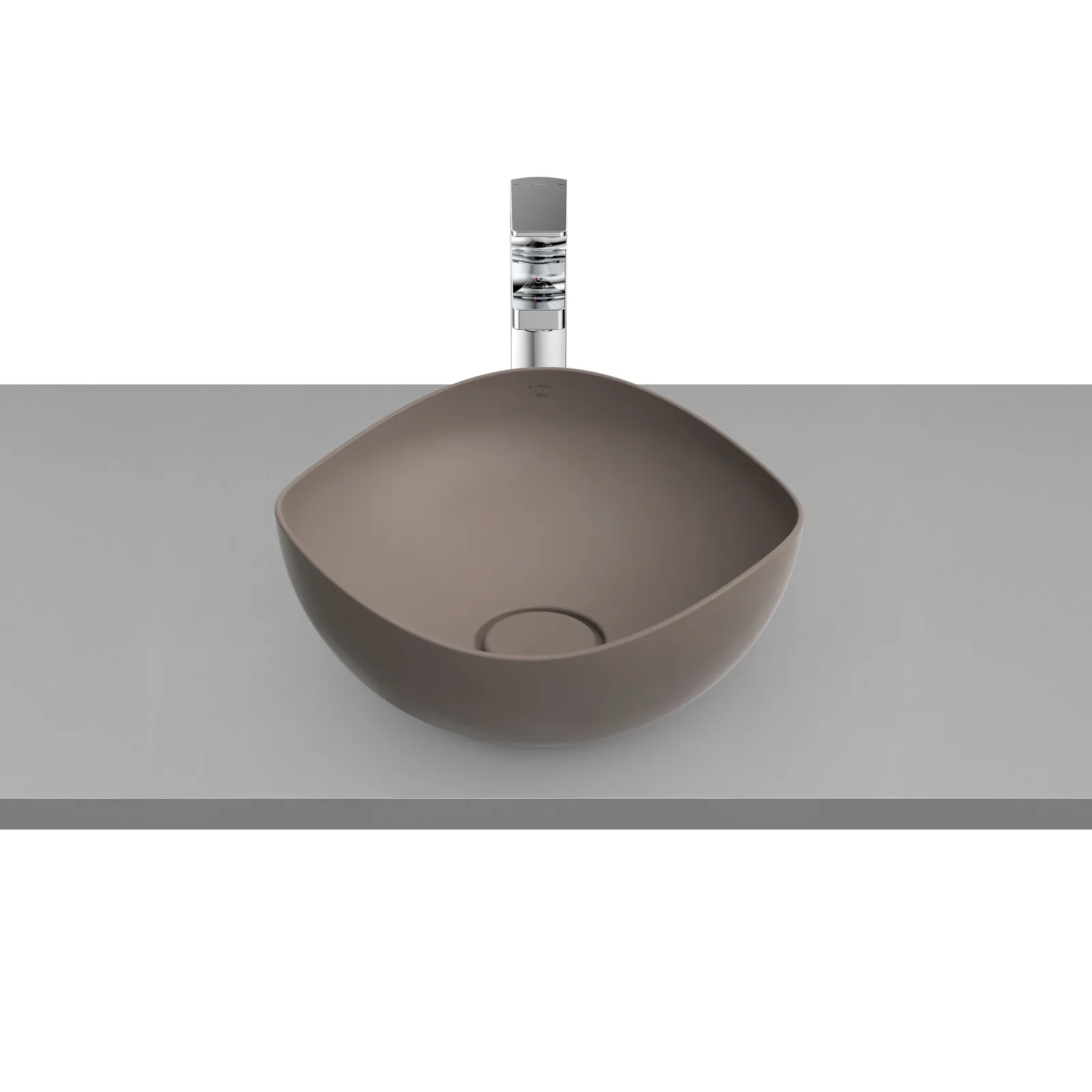 Cuba de Apoio Redonda 37cm para Banheiro Café Roca Ruy Ohtake