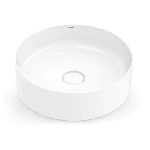 Cuba de Apoio Redonda 39cm para Banheiro Branca Roca Platinum