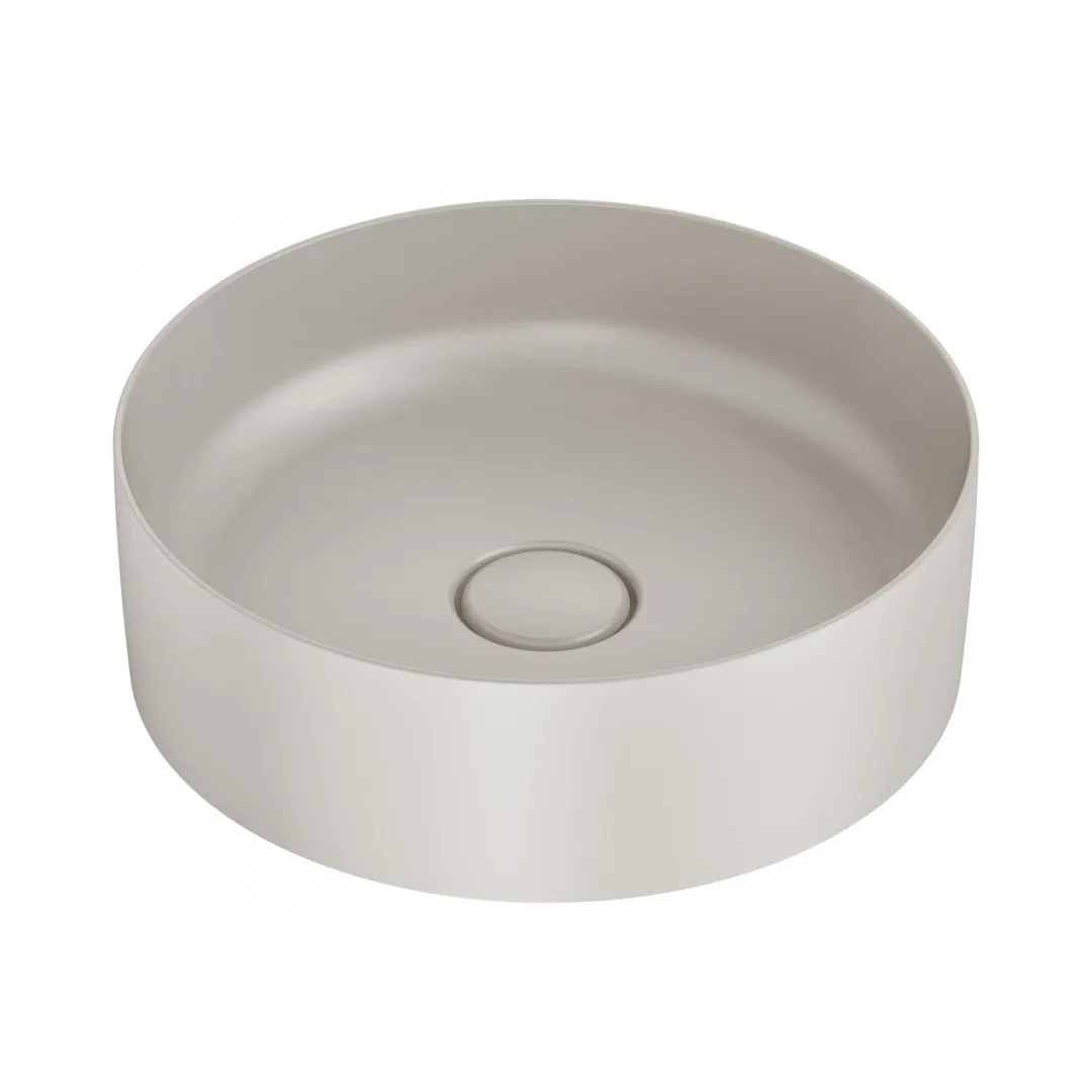 Cuba de Apoio Redonda 39cm para Banheiro Champagne Roca Platinum