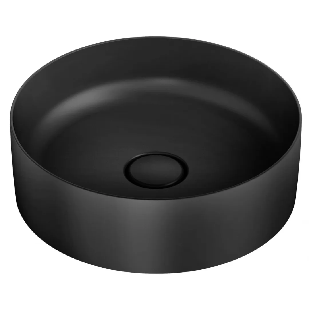 Cuba de Apoio Redonda 39cm para Banheiro Noir Roca Platinum