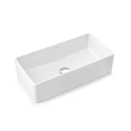 Cuba de Apoio Retangular 46x23cm para Banheiro Branca Docol