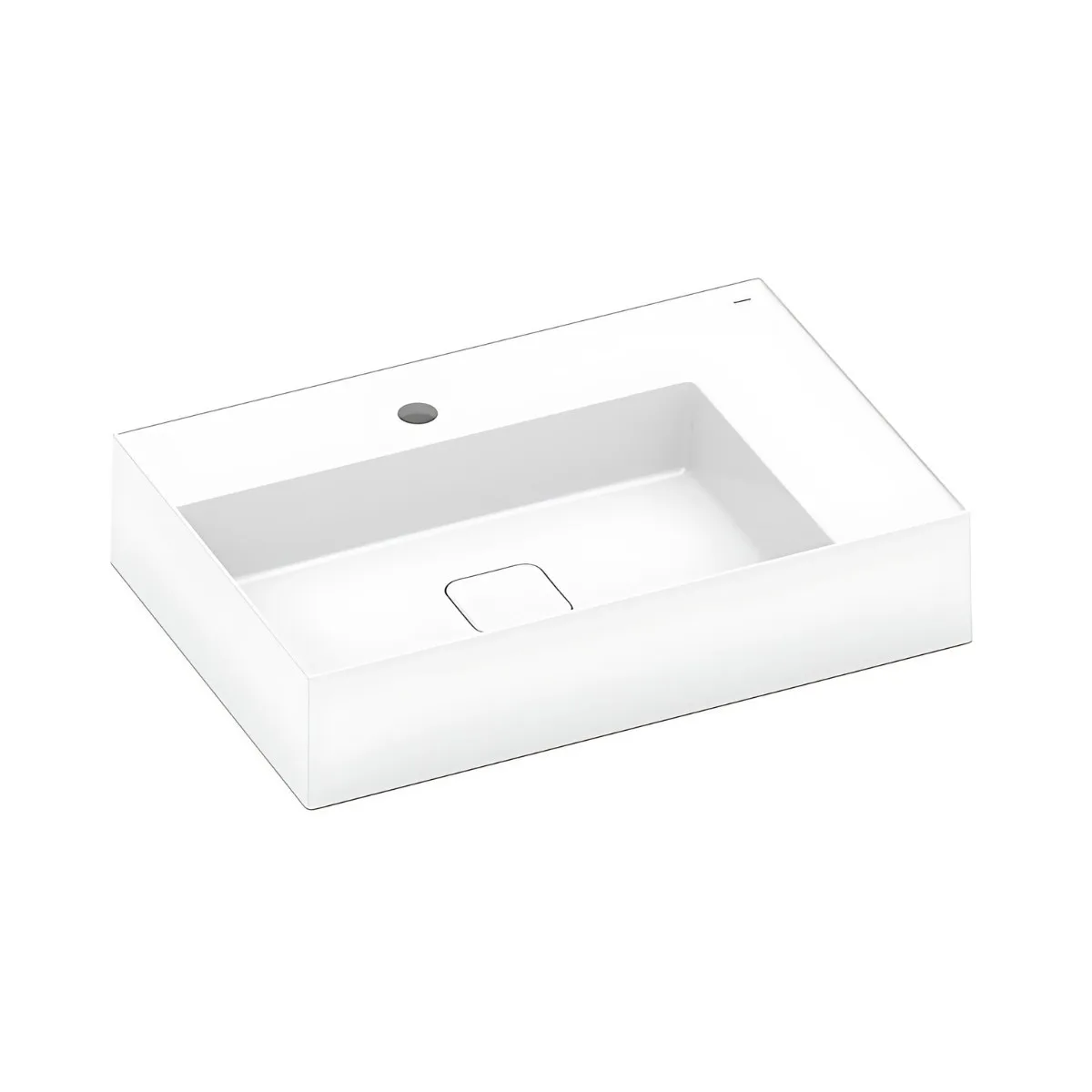 Cuba de Apoio com Mesa Retangular 62x42cm para Banheiro Branca Roca Platinum