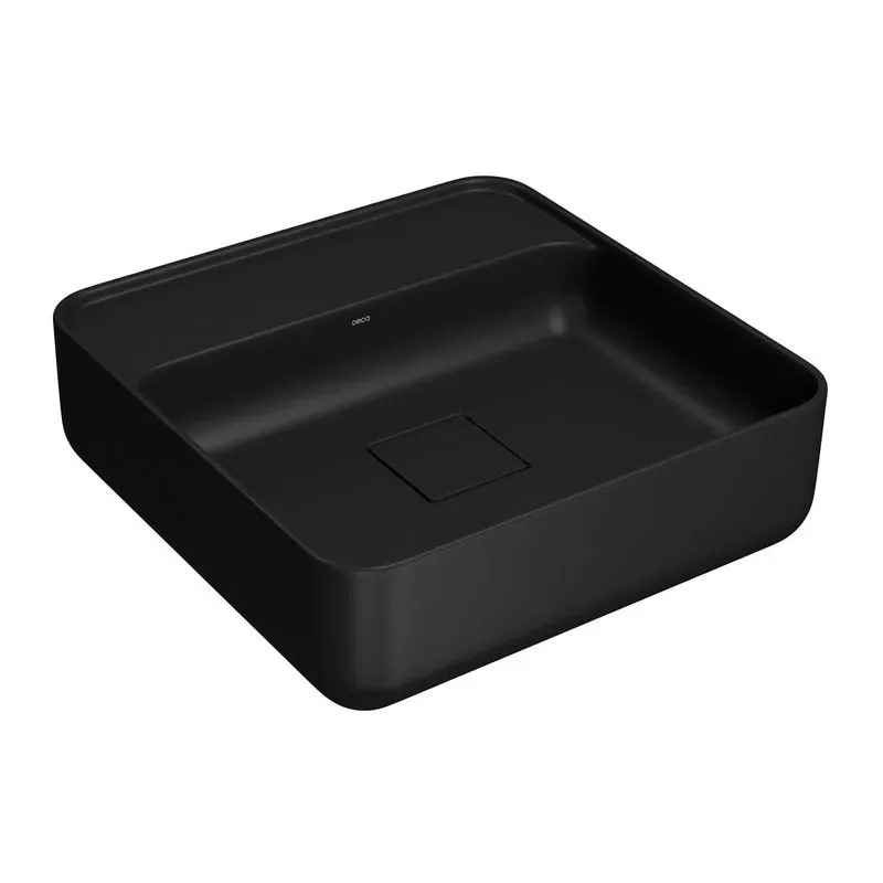 Cuba de Apoio com Mesa Quadrada 40x40cm para Banheiro Ébano Fosco Deca