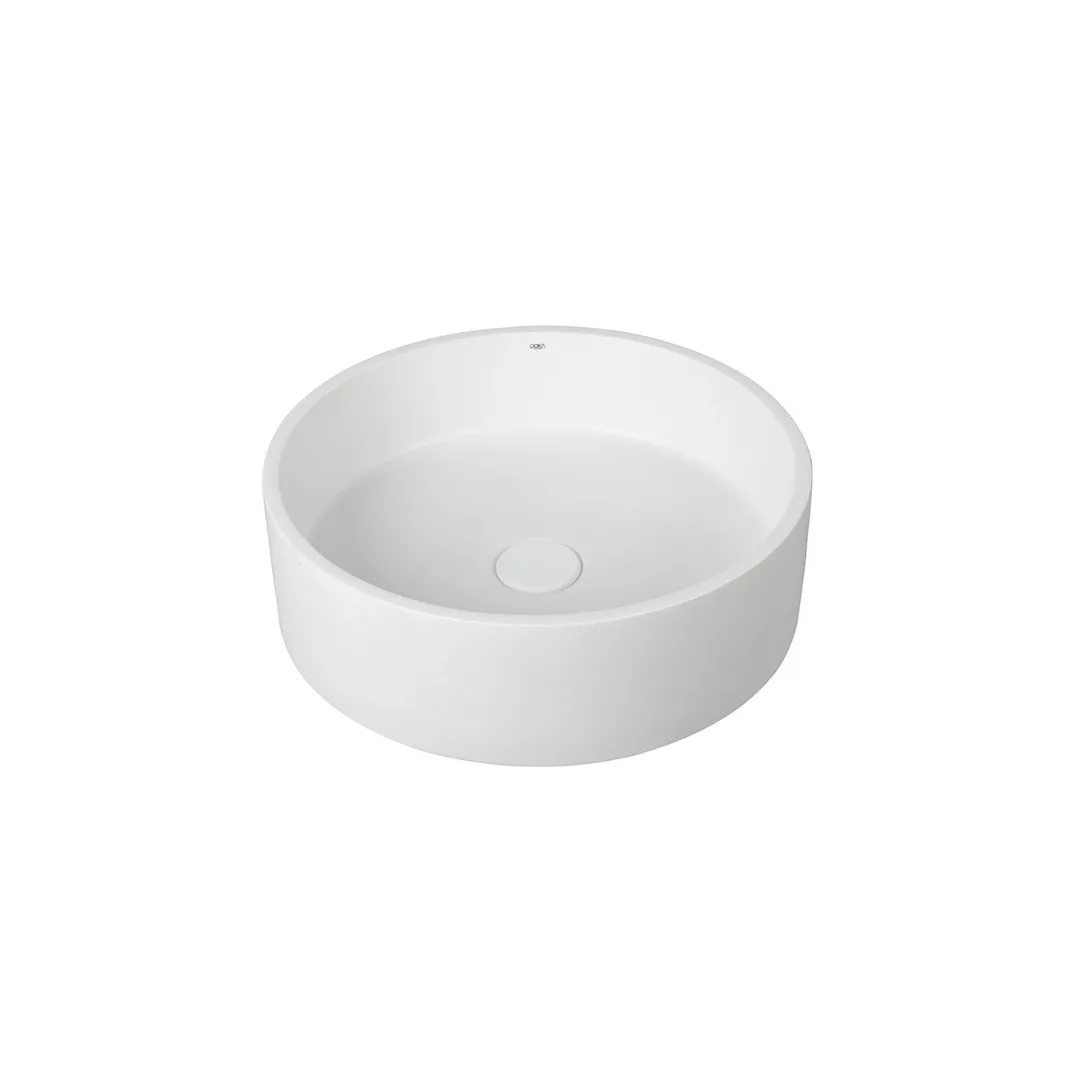 Cuba de Apoio Redonda 39cm para Banheiro White Doka