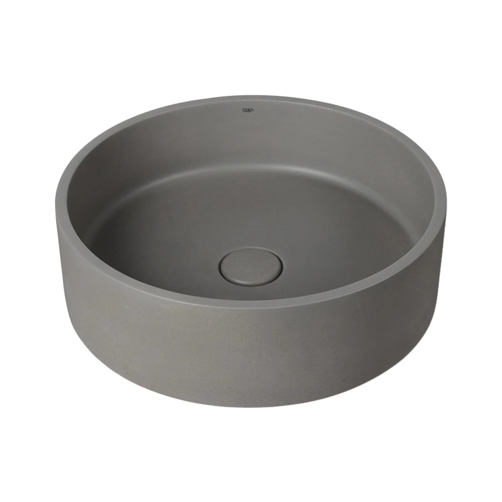 Cuba de Apoio Redonda 39cm para Banheiro Moss Grey Terrazzo Doka GeoStone