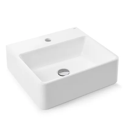 Cuba de Apoio com Mesa Retangular 42x39cm para Banheiro Branca Docol