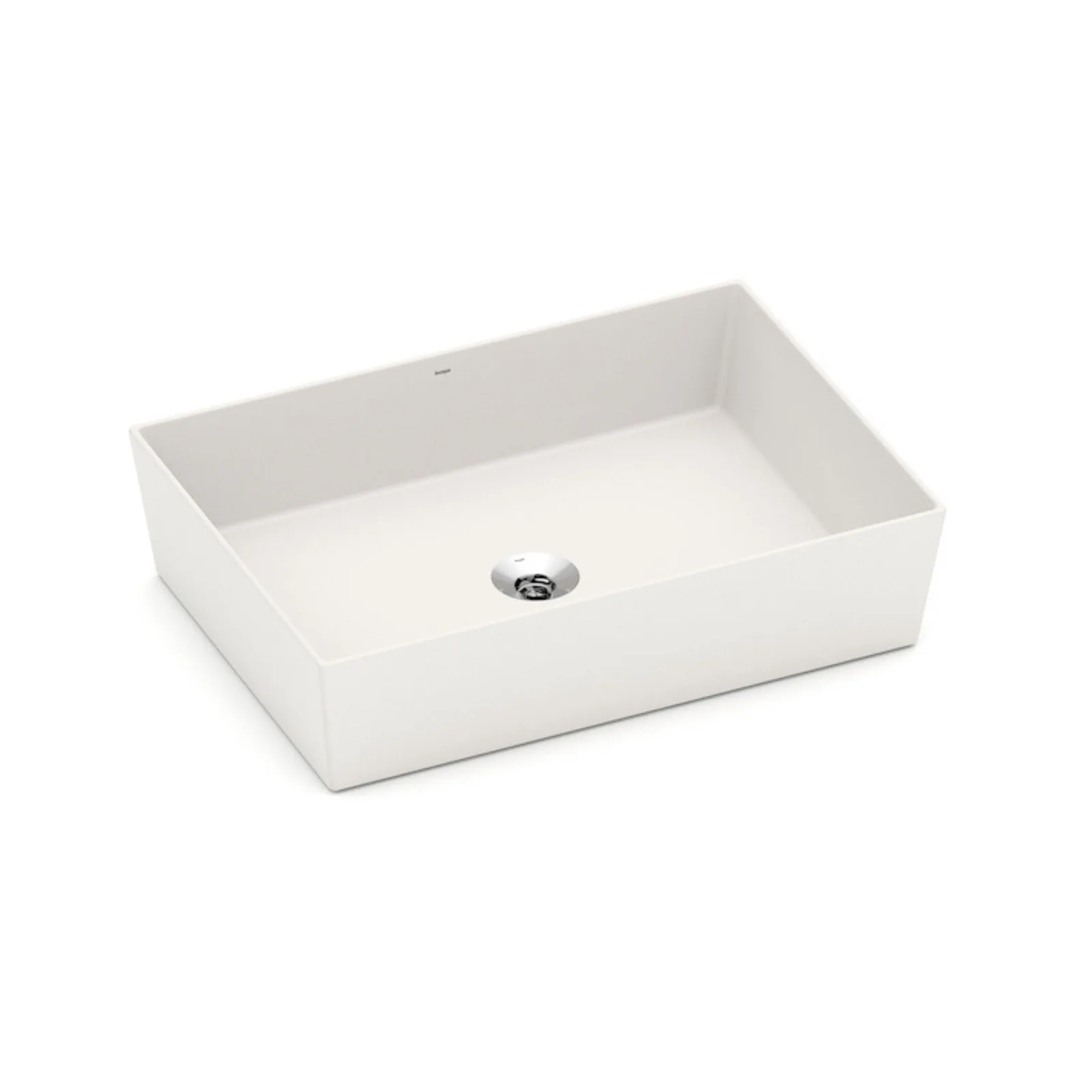 Cuba de Apoio com Mesa Retangular 51x36cm para Banheiro Beige Roca