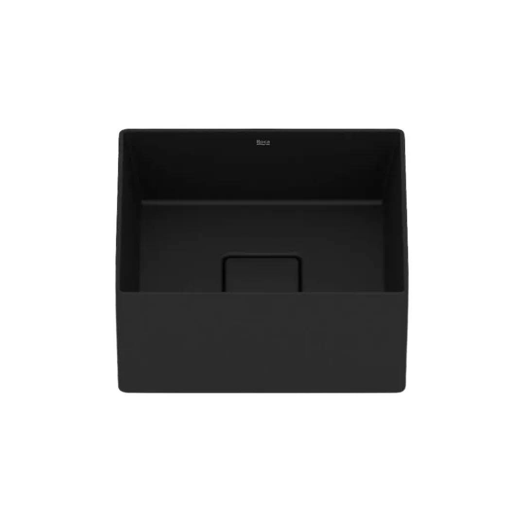 Cuba De Apoio T3 30x30cm Matte Black Roca Terra