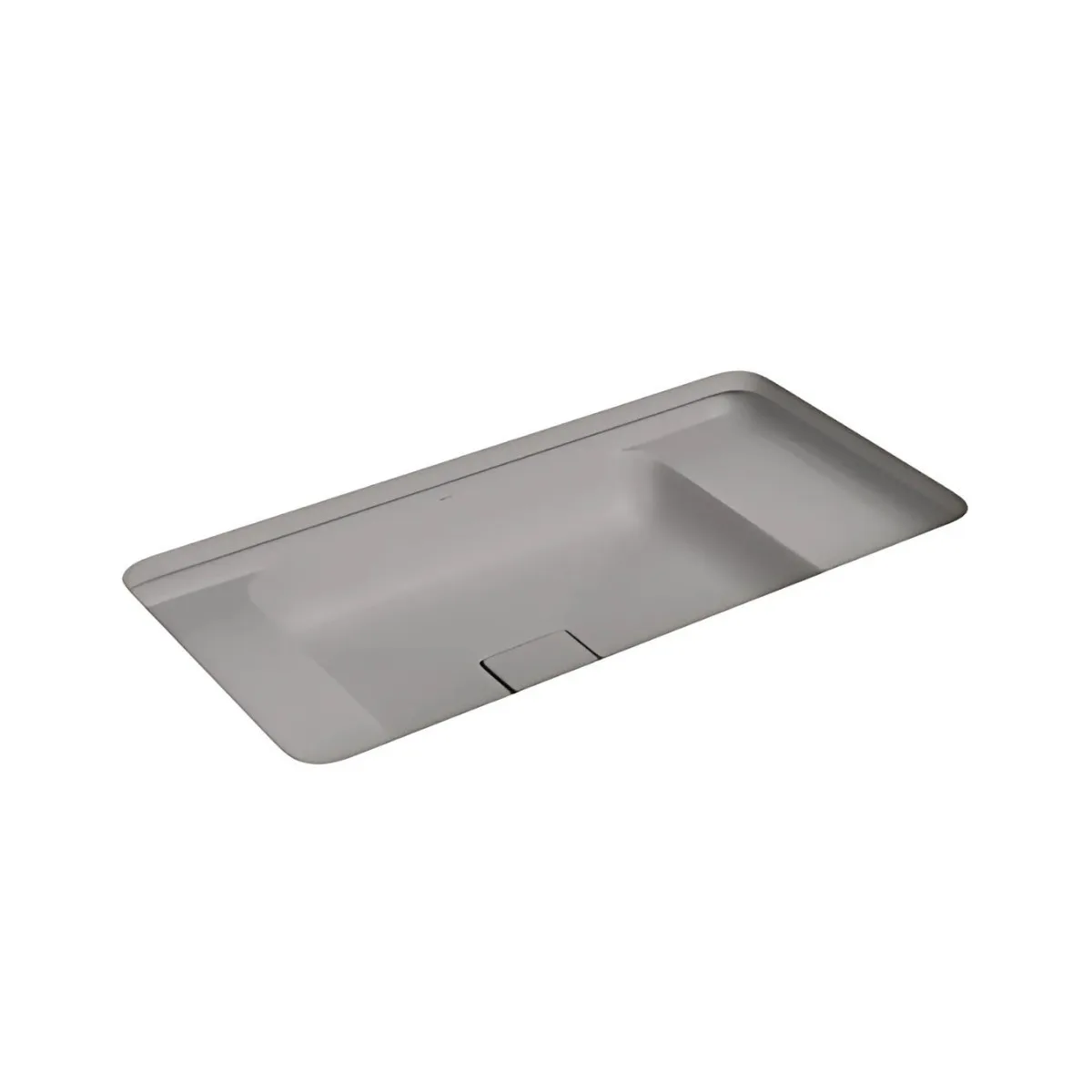 Cuba de Embutir para Banheiro Retangular com mesa 60cm Soft Antracite Deca L.33060