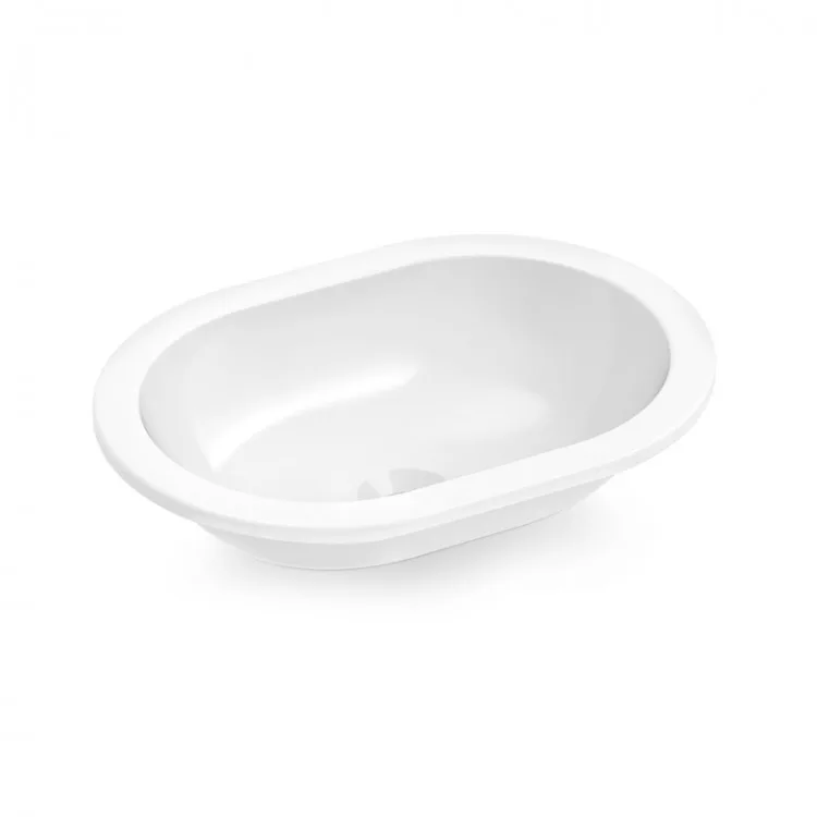 Cuba de Embutir/Sobrepor para banheiro Oval Snow Roca