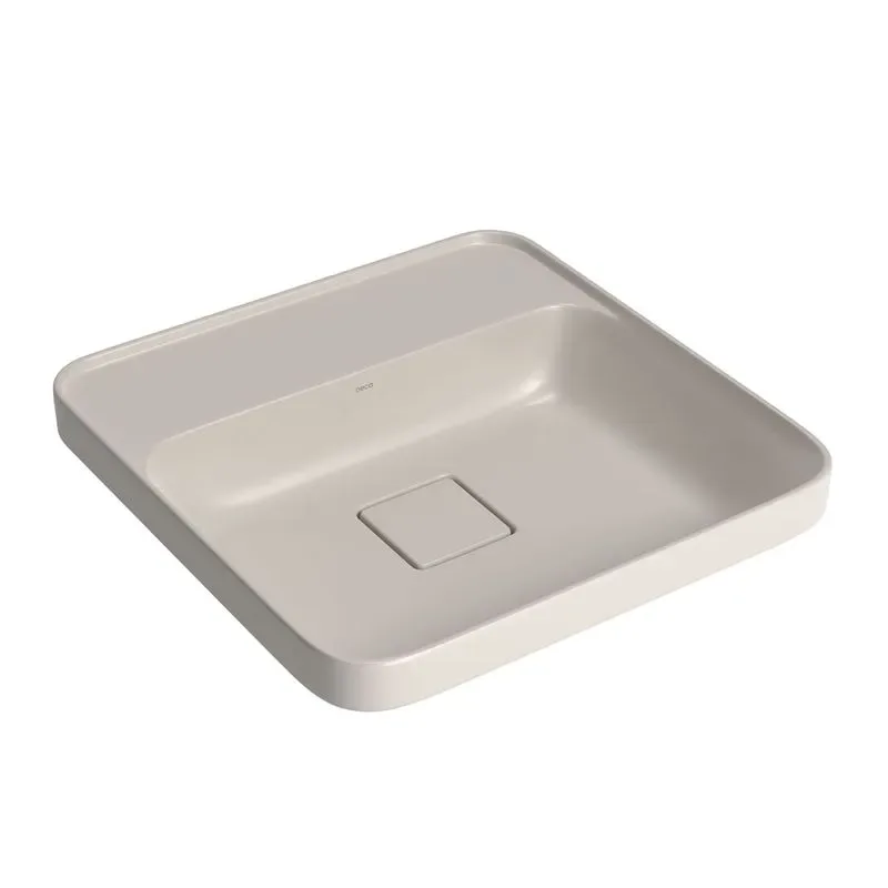 Cuba de Sobrepor com Mesa Quadrada 40x40cm para Banheiro Barbante Deca